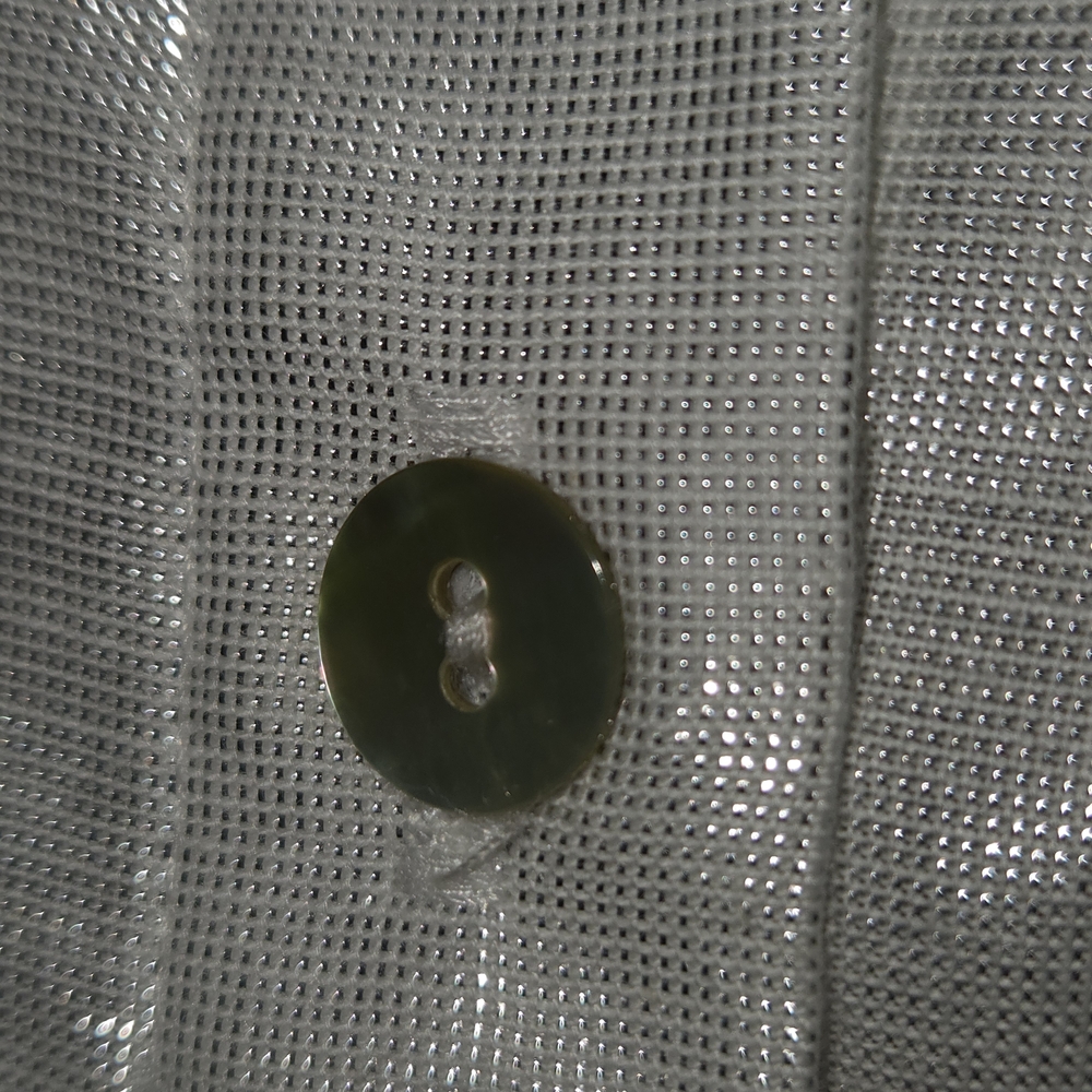 Ruby Rd. White Metallic Button Down Shirt - Picture 4 of 8